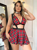 Plus Size School Girl Costume Dress & Choker P&A Boutique