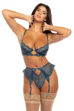 DIANA SATIN/LACE 2 PC SET