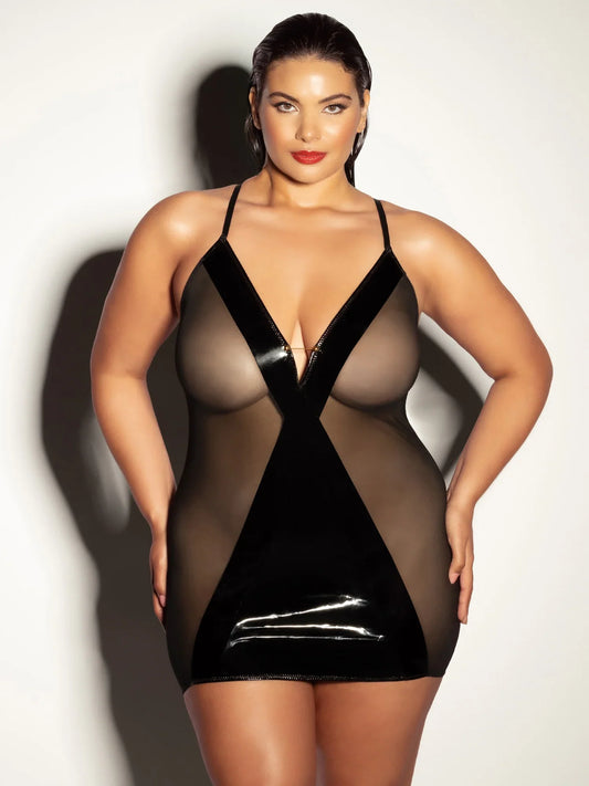 Fetish Curvy Finesse Sheer Babydoll Dress Oh la la Cheri