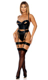 Take A PeekTeddy with Garters and Thigh Straps Set Forplay Inc.