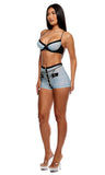 Keep It Classy Mesh Bra and Brief Lingerie Set - Ice Blue