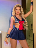 Sexy Sailor Costume 6pack Set Navy Blue