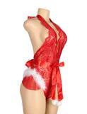 YesX YX874 Christmas Lace Halter Neck Teddy